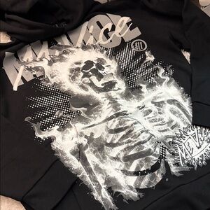 MI Vice Black and Orange Graphic Hoodie size XL 🆕